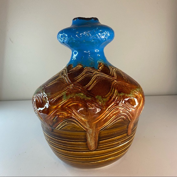 Dryden Potter’s Wheel Drip Colorful Paint Glazed Vase - Picture 6 of 7